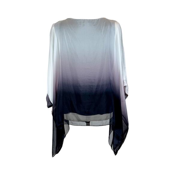 Women's Dressy Silk Blouse Flowy Made in Italy by Bella Amore One Size NWT - Picture 4 of 6